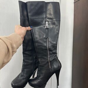 Heeled Leather Boots
